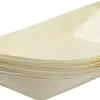 Serveerschaaltjes hout 22x11 cm 10 stuks