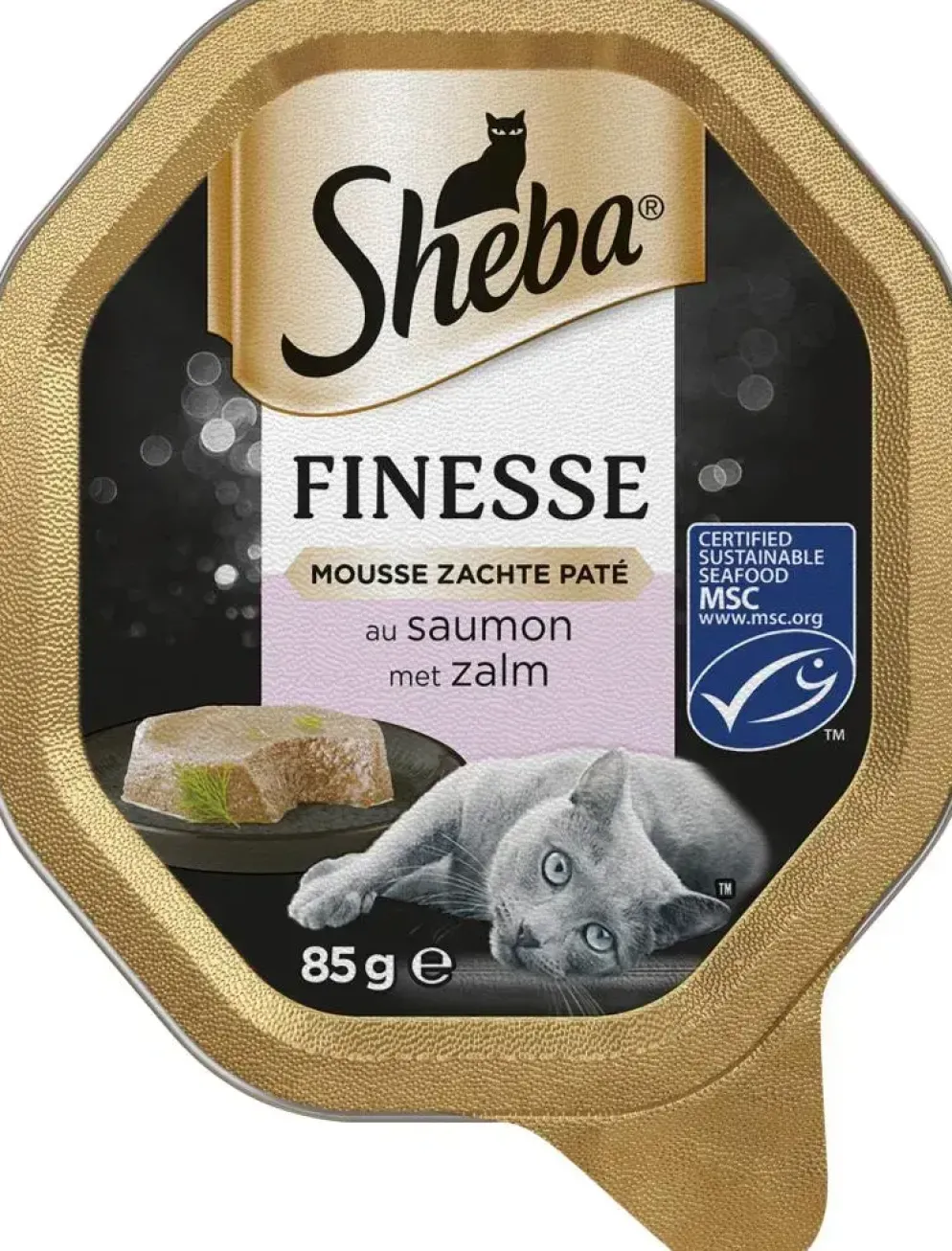 Sheba Classic kattenmousse zalm 85g