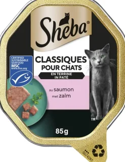 Sheba Classic kattenpaté zalm 85g