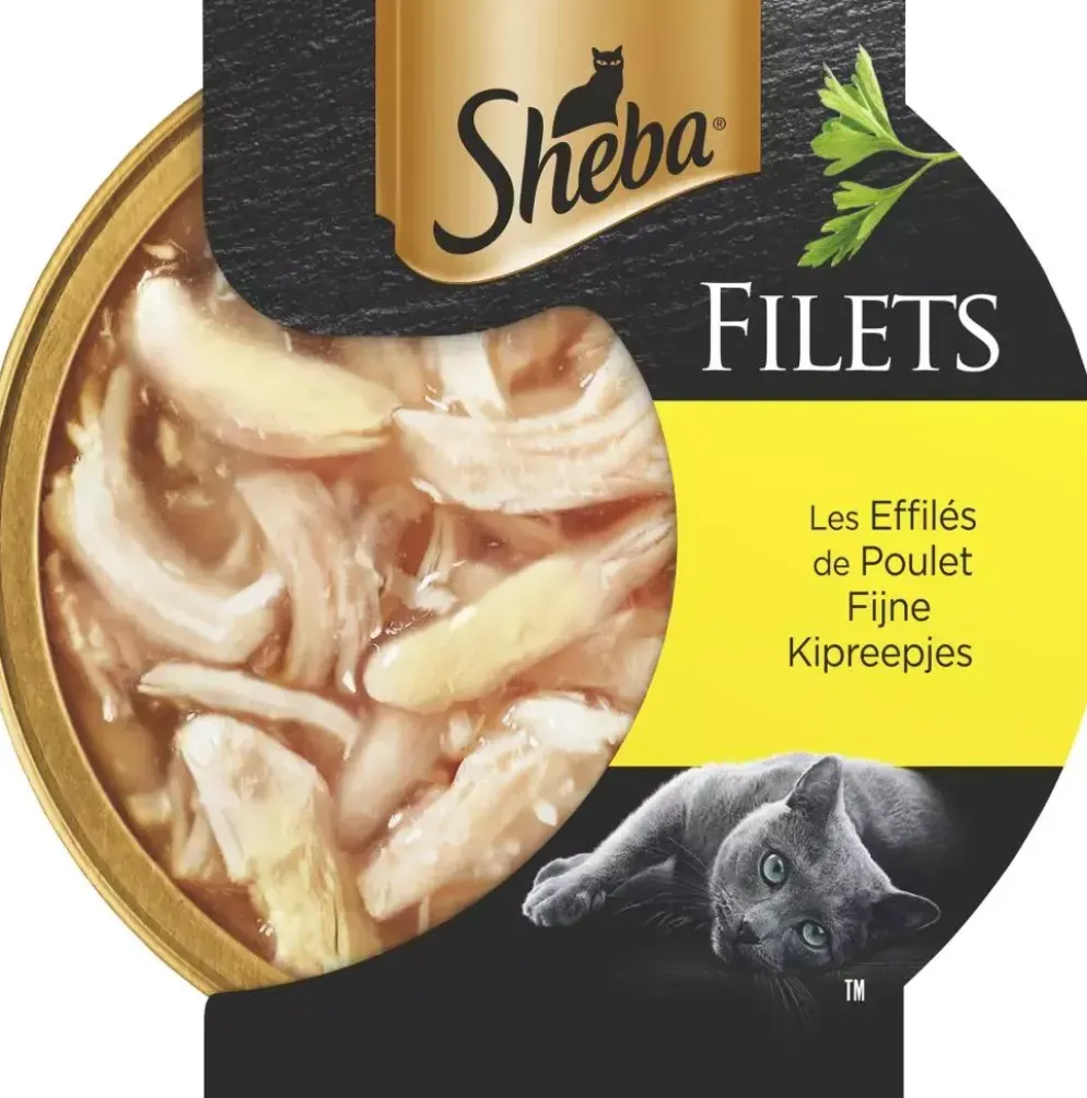 Sheba Filets fijne kipreepjes in saus 60g