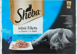 Sheba Mini Filets vis selectie in saus multipack 4 x 85g