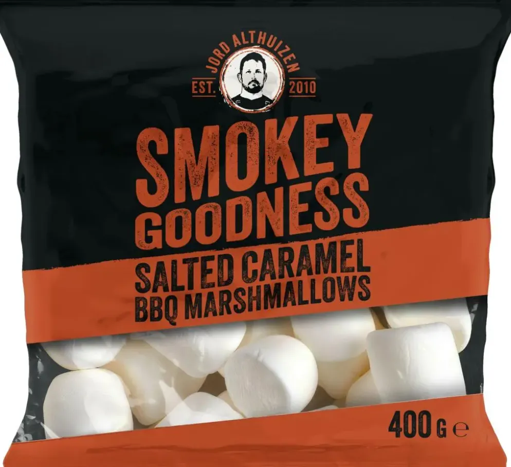 SMOKEY GOODNESS BBQ MARSHMALLOWS SALTED CARAMEL 400 G ZAK