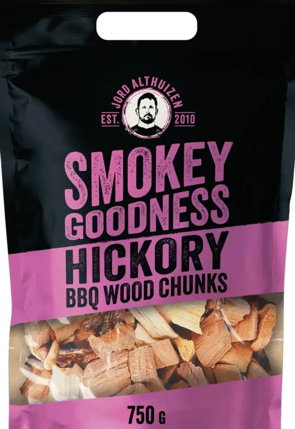 SMOKEY GOODNESS BBQ WOOD CHUNKS HICKORY 750 G STAZAK