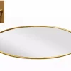 Spiegel ovaal to turn goud metaal 109,5x15x36,5 cm