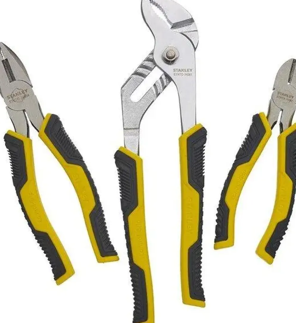 Stanley Dynagrip tangenset CG 3-delig met waterpomptang