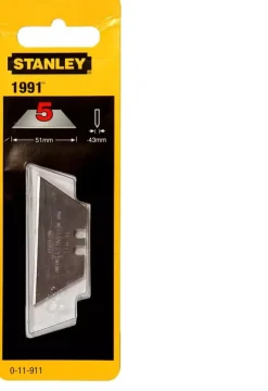 Stanley Reserve Mesjes 1991 – 5 stuks (50 x 0,43 x 19 mm)