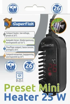 Superfish Heater preset mini 25w 1Stuk