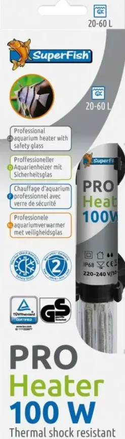 Superfish Pro heater 100w 20-60l (21cm)