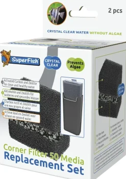 Superfish Vervangset corner filter 50 media 1Stuk