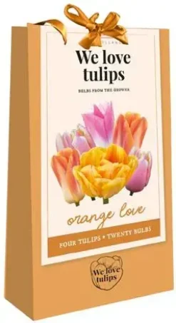 Tas We Love Tulips, Orange Love 20 stuks