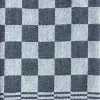 Theedoek 45x70 cm ruitkatoen zwart