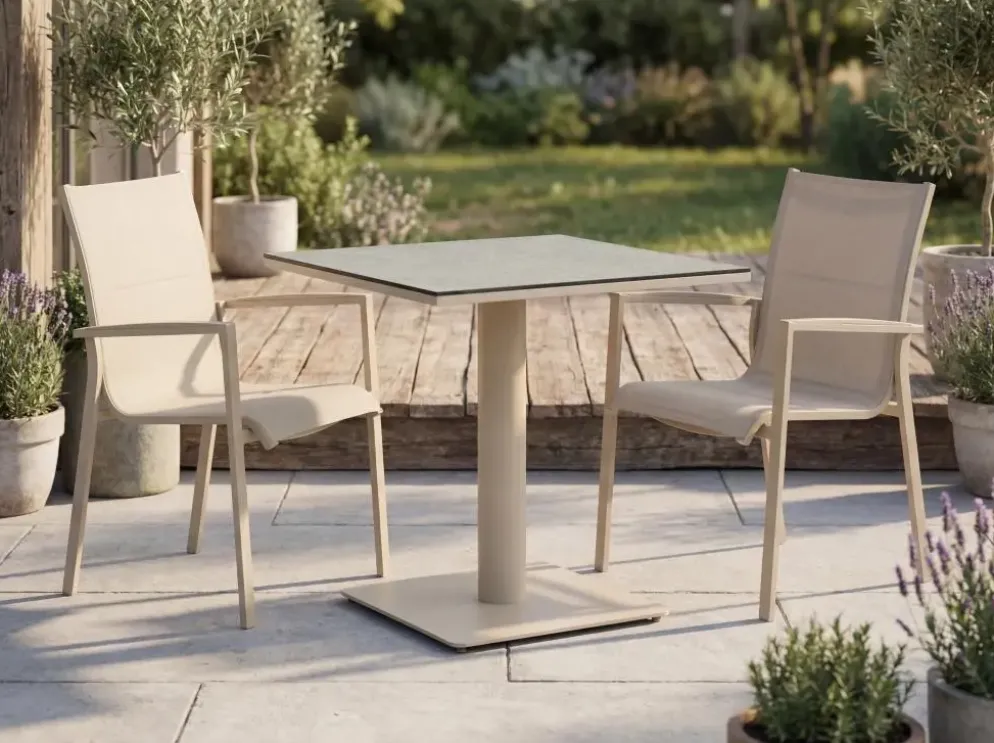 Tierra Outdoor bistroset granita champagne