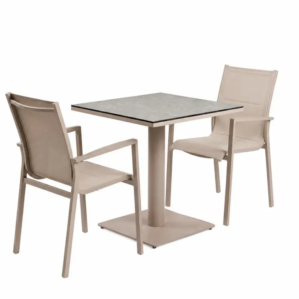 Tierra Outdoor bistroset granita champagne
