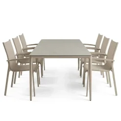 Tierra Outdoor diningset elegant 220 foxx champagne