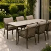 Tierra Outdoor diningset juno 220 elegante chocolat