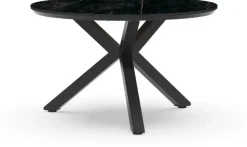 Tierra Outdoor dining tuintafel orbital marble trespa 120x74.5cm charcoal