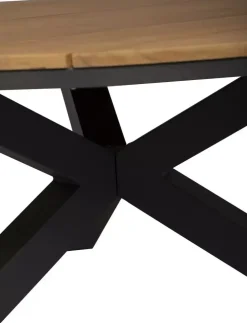 Tierra Outdoor dining tuintafel omnigo teak 150x74.5cm charcoal