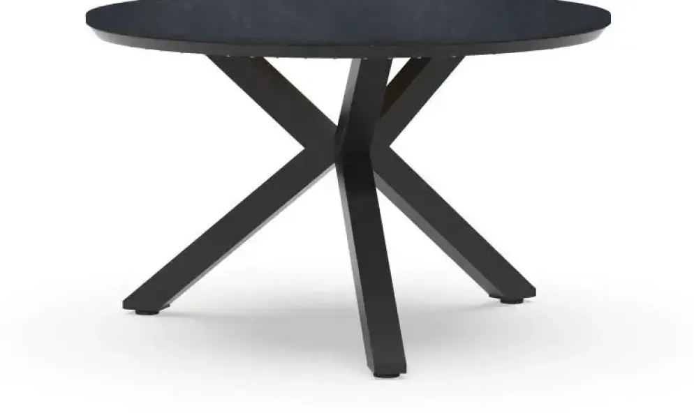 Tierra Outdoor dining tuintafel orbital graphite trespa 120x74.5cm charcoal