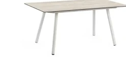 Tierra Outdoor hoge lounge tuintafel natal travertin trespa 150x76x70cm crème white