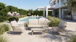 Tierra Outdoor loungebank rivera champagne