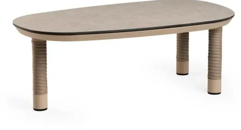 Tierra Outdoor lounge tuintafel camel trespa ophira 65x110x35cm champagne