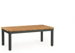 Tierra Outdoor lounge tuintafel sola teak 76x40x30cm charcoal