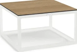 Tierra Outdoor lounge tuintafel rio bergamo trespa 60x60x35cm crème white