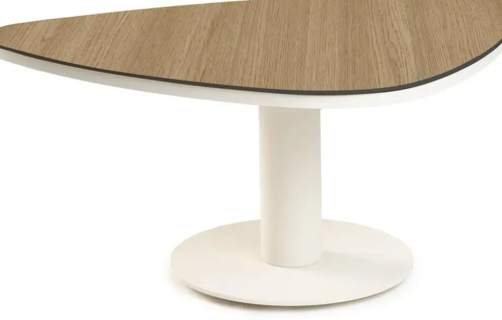 Tierra Outdoor lounge tuintafel coco graphite trespa 91x64.5x43cm crème white