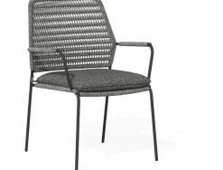 Tierra Outdoor stapelbare dining tuinstoel david charcoal
