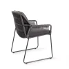 Tierra Outdoor stapelbare dining tuinstoel rivera charcoal