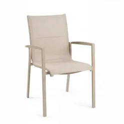 Tierra Outdoor stapelbare lounge tuinstoel foxx champagne