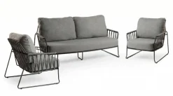 Tierra Outdoor stoel-bank loungeset rivera mountain grey
