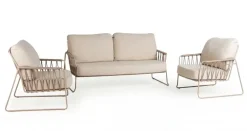 Tierra Outdoor stoel-bank loungeset rivera champagne