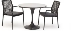 Trestino diningset fayet 90 latour antraciet