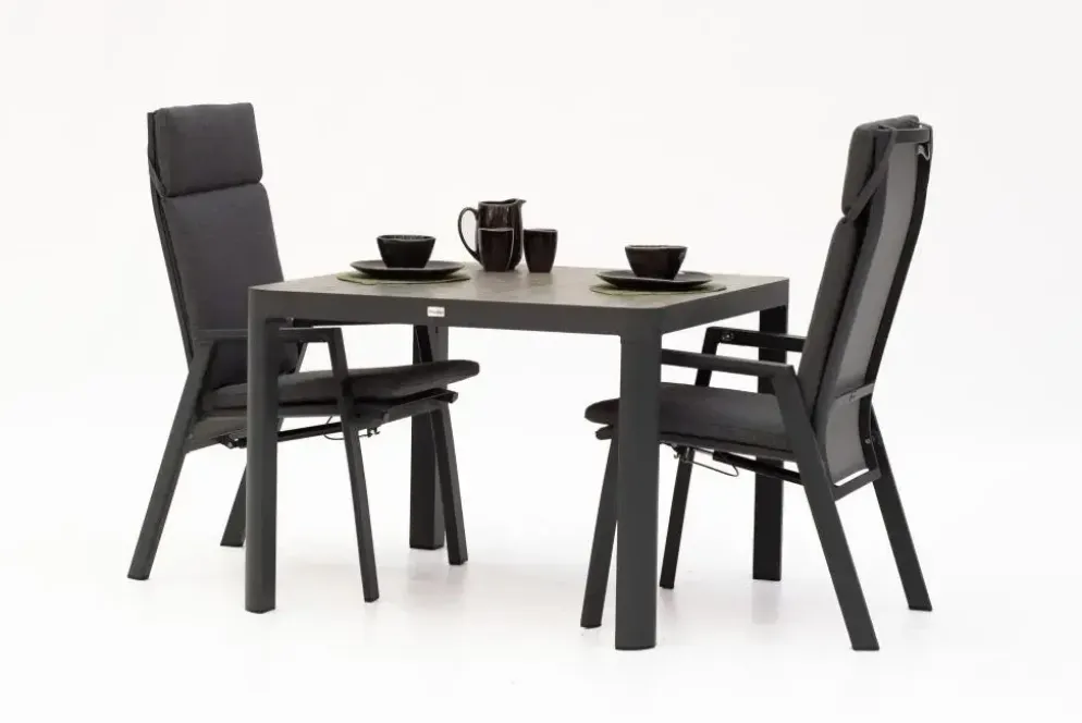 Trestino diningset gironde 100 frazer antraciet
