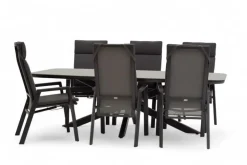 Trestino diningset valence frazer antraciet