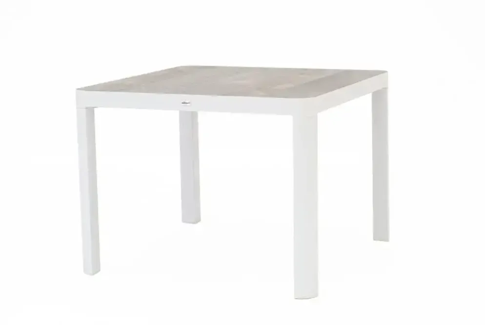 Trestino dining tuintafel gironde 100x100x74.5cm wit