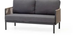 Trestino loungebank caudry 2-zits antraciet