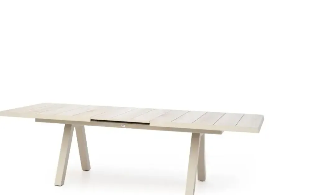 Trestino uitschuifbare dining tuintafel vesoul extension 265/205 x 103x76cm latte