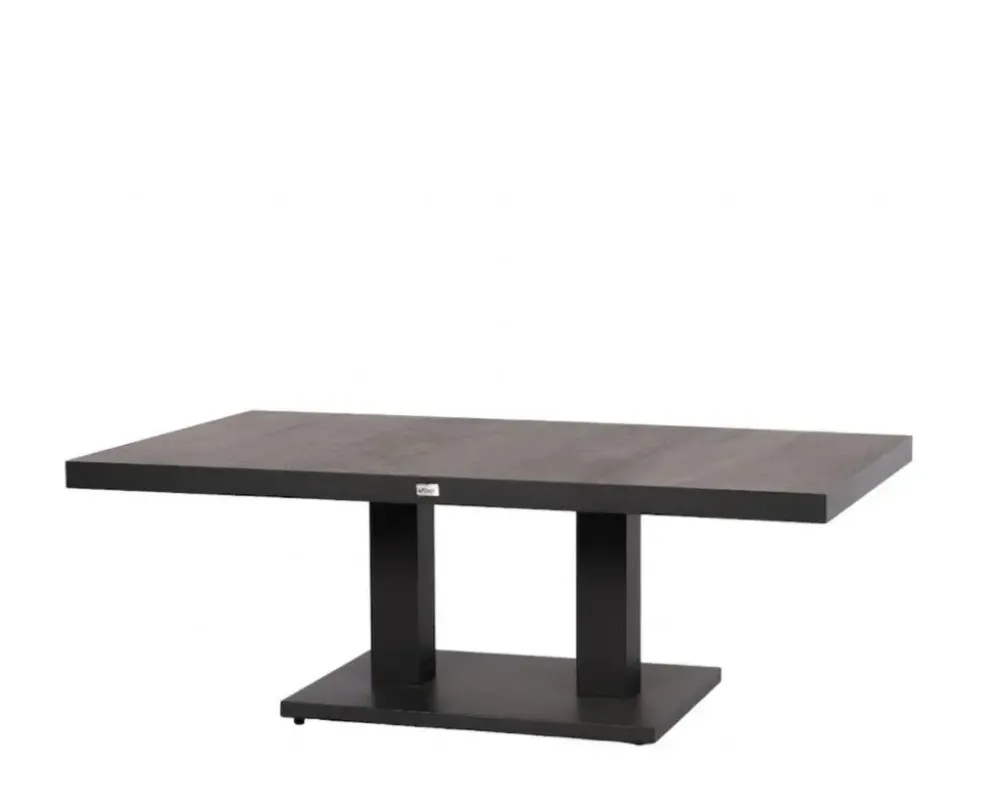 Trestino verstelbare lounge tuintafel codell pop-up 140x85x72cm zwart