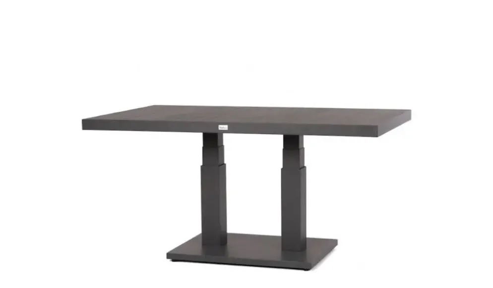 Trestino verstelbare lounge tuintafel codell pop-up 140x85x72cm zwart