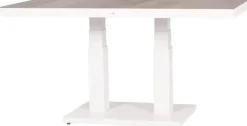 Trestino verstelbare lounge tuintafel codell pop-up 140x85x72cm wit