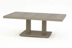 Trestino verstelbare lounge tuintafel codell pop-up 140x85x72cm latte