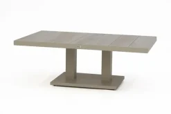 Trestino verstelbare lounge tuintafel codell pop-up 140x85x72cm latte