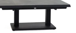 Trestino verstelbare lounge tuintafel codell pop-up extension 183x88x75cm zwart