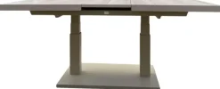 Trestino verstelbare lounge tuintafel codell pop-up extension 183x88x75cm latte