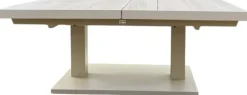 Trestino verstelbare lounge tuintafel codell pop-up extension 183x88x75cm latte