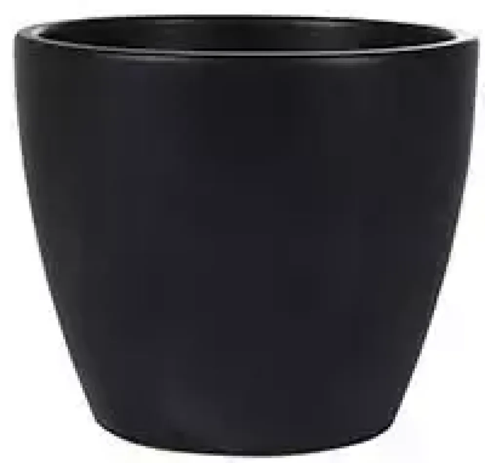 TS bloempot Sven 18x16cm zwart