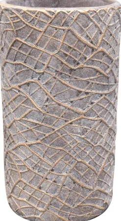 TS Collection bloempot denzel cement, steen 13x24cm shiny concrete