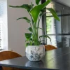 TS Collection bloempot designed by lammie kunststof, metaal 21x17cm moonlight meadow